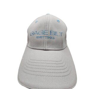 Gage Bilt Rivet Tools Hat Gray Blue Strapback